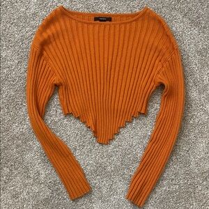Forever 21 Vibrant Orange Knit Sweater